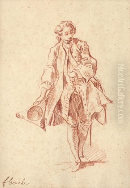 Etude Pour <le Medecin Malgre Lui> Oil Painting by Francois Boucher