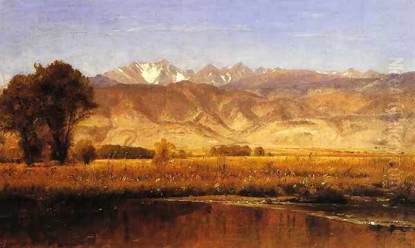 The Foothills Oil Painting by Thomas Worthington Whittredge