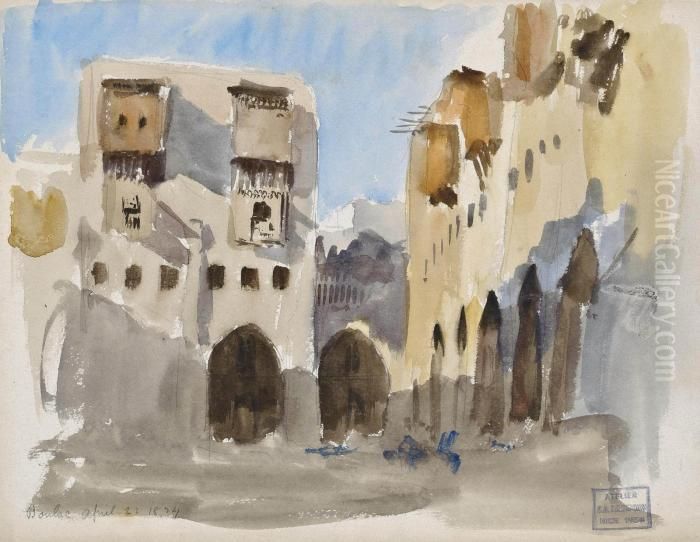 Boulaq, Cairo, Egypt Oil Painting by Frederick Arthur Bridgman