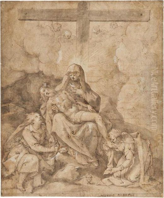 La Deposizione Dalla Croce Oil Painting by Denys Calvaert