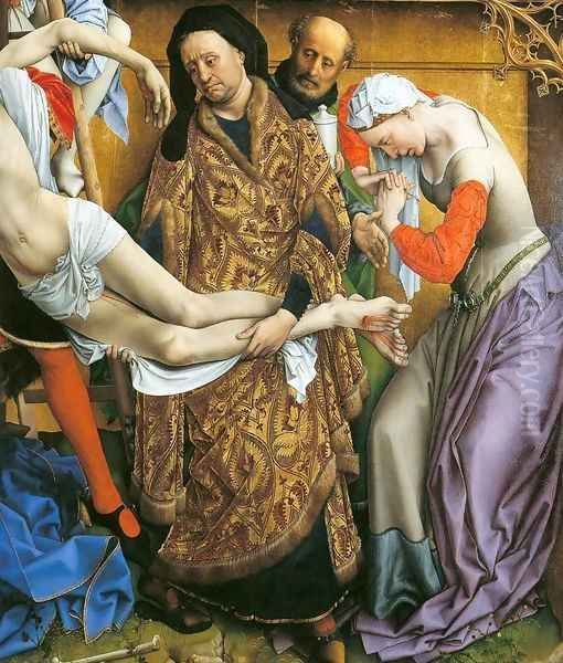 Deposition (detail) 2 Oil Painting by Rogier van der Weyden