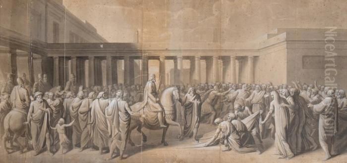 L'arrivo Dell'imperatore Oil Painting by Vincenzo Camuccini