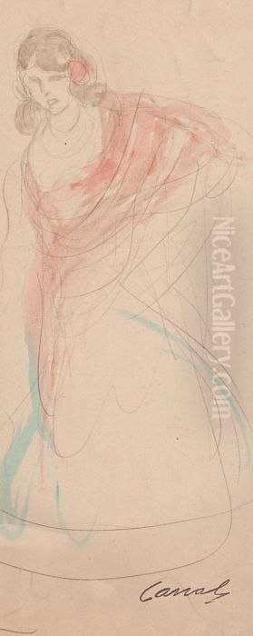 Gitana Oil Painting by Ricard Canals