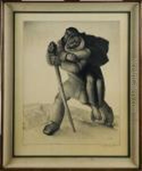 Les Aveugles Oil Painting by Anto Carte