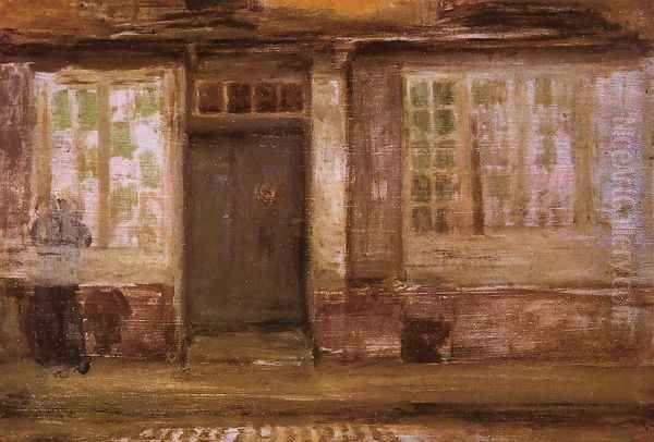 The Priest's Lodging, Dieppe Oil Painting by James Abbott McNeill Whistler