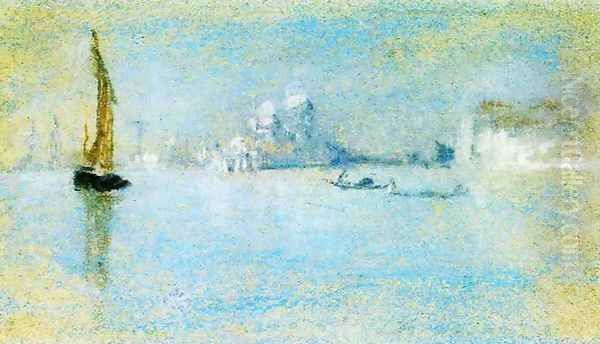 View of Venice Oil Painting by James Abbott McNeill Whistler