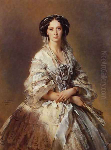 The Empress Maria Alexandrovna of Russia Oil Painting by Franz Xavier Winterhalter