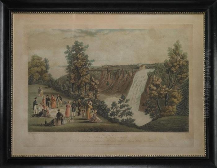 The Falls Of Montmorency (quebec In The Distance) Oil Painting by Cockburn, James Pattison