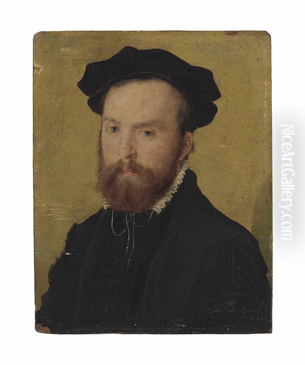 Portrait Of A Gentleman Oil Painting by Corneille De Lyon