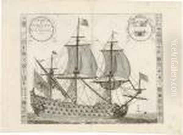 Nave Di Primo Rango Oil Painting by Vincenzo Maria Coronelli