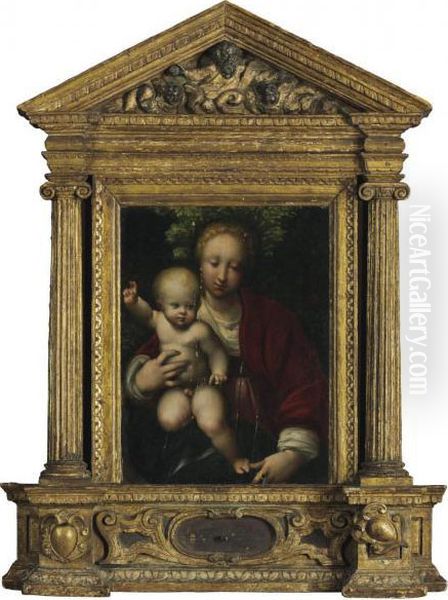 The Madonna And Child Oil Painting by Antonio Allegri da Correggio
