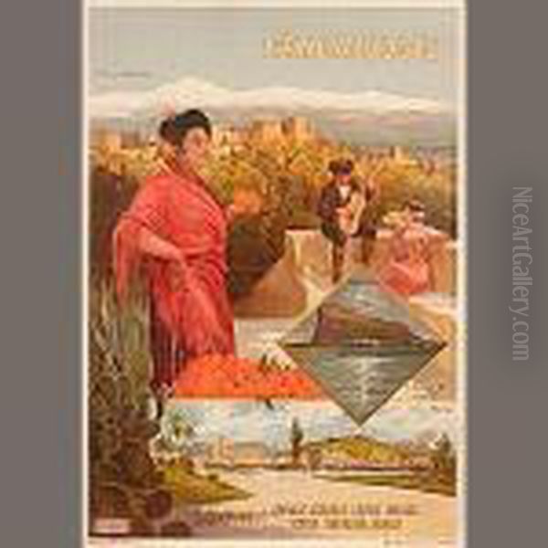 L'andalousie Oil Painting by Hugo, Fred. Alexianu D' Alesi