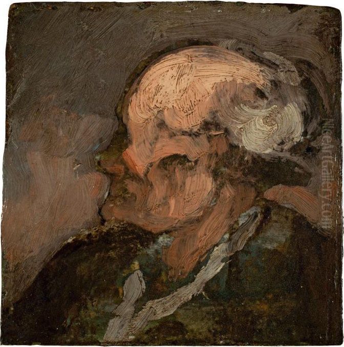 Un Portrait D'homme Oil Painting by Honore Daumier