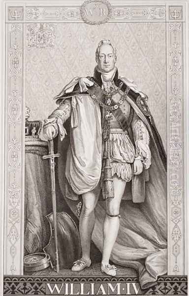 William IV (1765-1837) from Illustrations of English and Scottish History Volume II Oil Painting by Sir David Wilkie