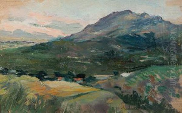 Las Navas Oil Painting by Aureliano de Beruete y Moret