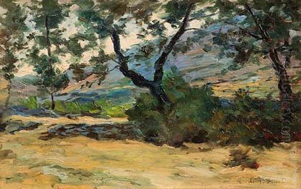 Las Navas Oil Painting by Aureliano de Beruete y Moret