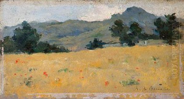 Las Navas Oil Painting by Aureliano de Beruete y Moret