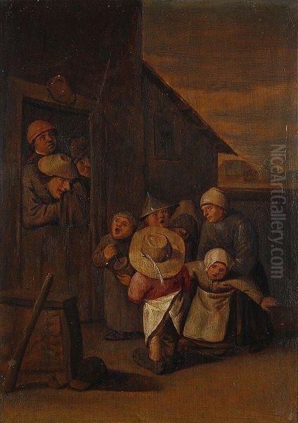 Le Concert De Jeunes Enfants Oil Painting by Pieter de Bloot