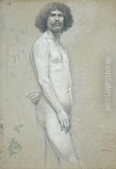 Academie D'homme Oil Painting by Roger de La Fresnaye