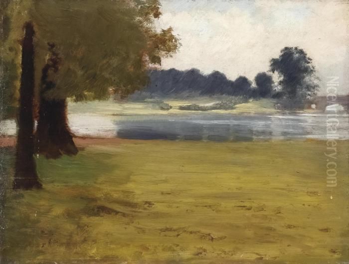 Paesaggio Inglese Oil Painting by Giuseppe de Nittis