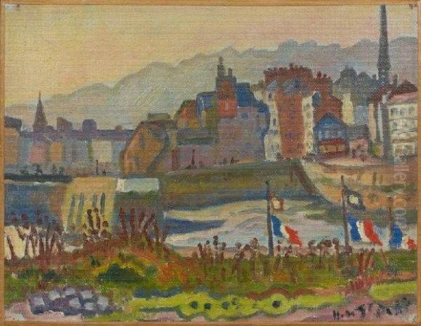 Honfleur, La Lieutenance Oil Painting by Henri Lienard De Saint-Delis