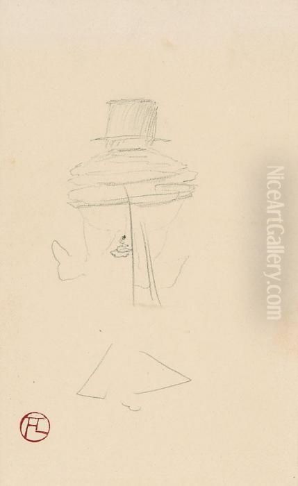 Proces Arton - Croquis Oil Painting by Henri De Toulouse-Lautrec