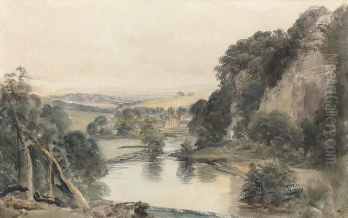 View Of Matlock Oil Painting by Peter de Wint