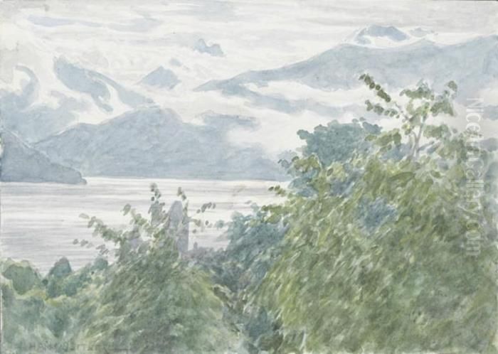 Bewolkte Seepartie Oil Painting by Hans Deiters