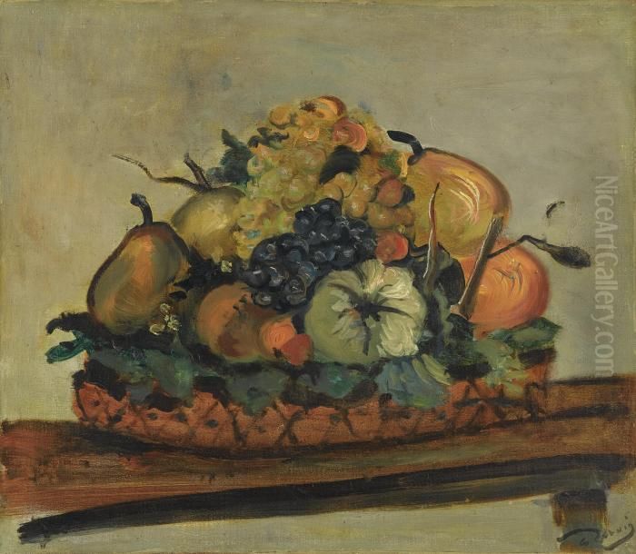 Corbeille De Fruits Oil Painting by Andre Derain