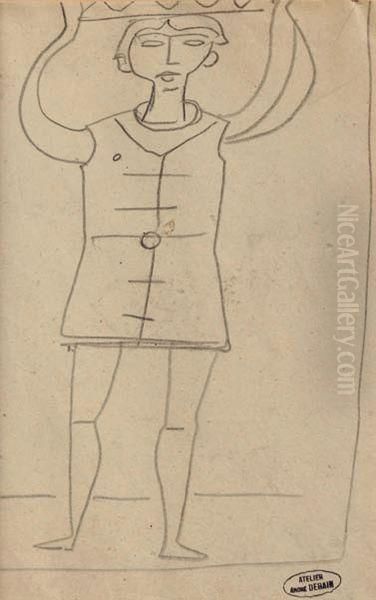 Porteur Et Bras Croises Oil Painting by Andre Derain