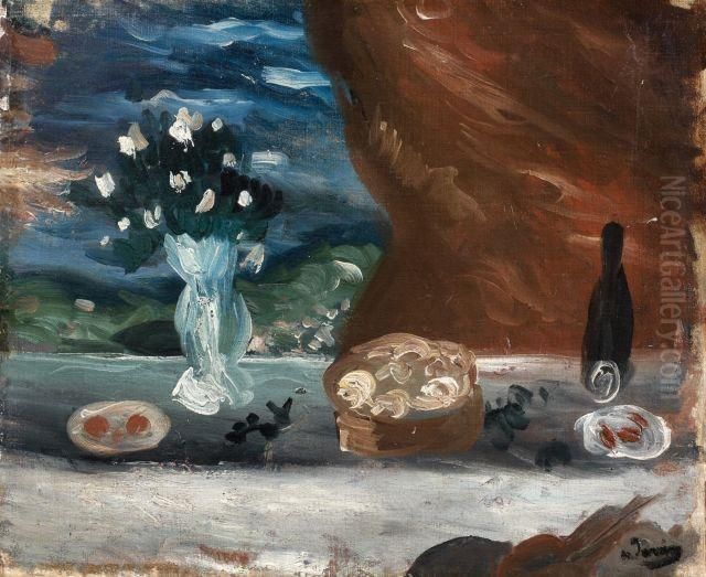 Nature Morte Au Bouquet De Fleurs Oil Painting by Andre Derain