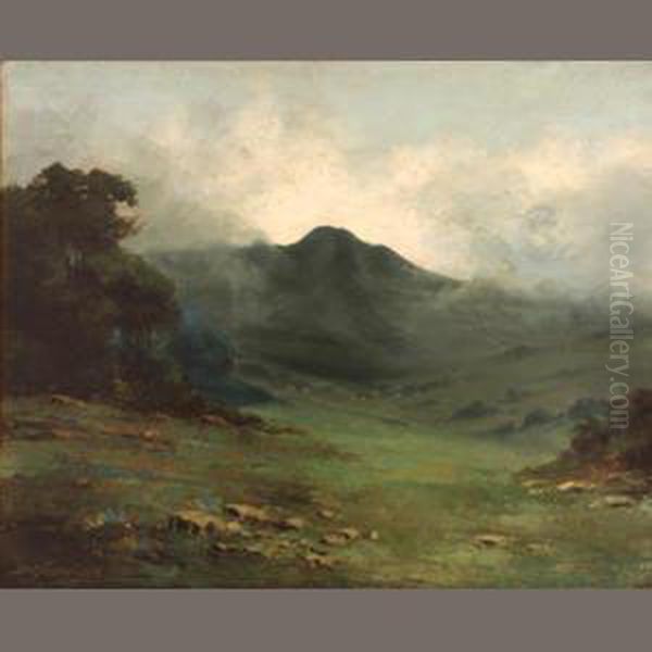 View Of Mount Tamalpais Oil Painting by Richard Detreville