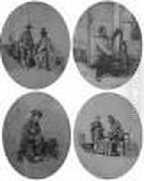 Types Photographiques Oil Painting by Andre A. Disderi