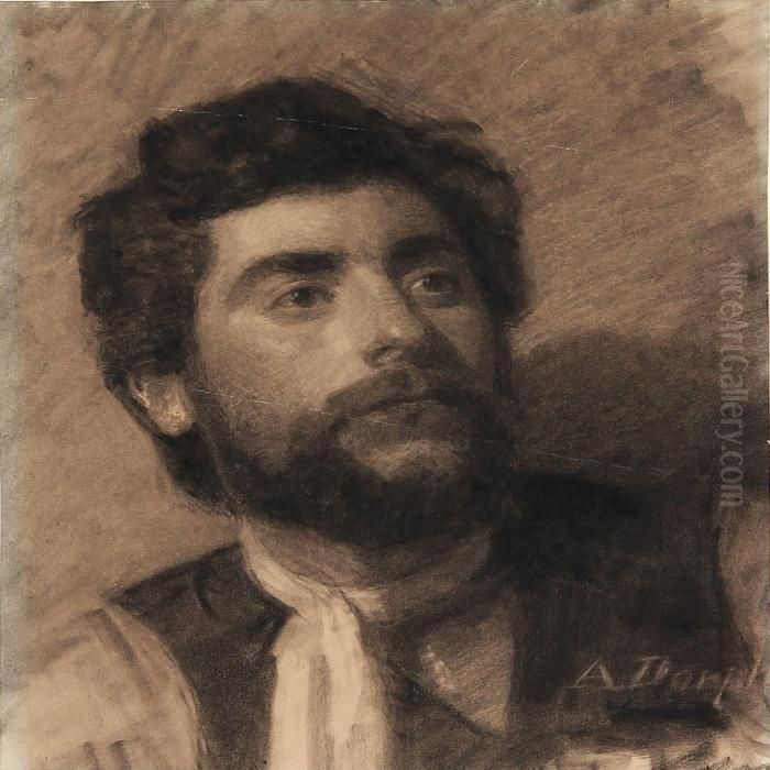 Roman Peasant Oil Painting by Anton Laurids Johannes Dorph