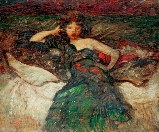 Leany Pamlagon Oil Painting by Andor Dudits