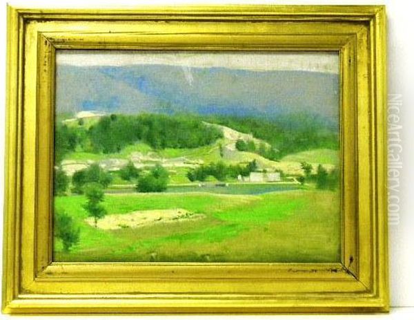 Open Countryside Oil Painting by Frank Vincent Dumond