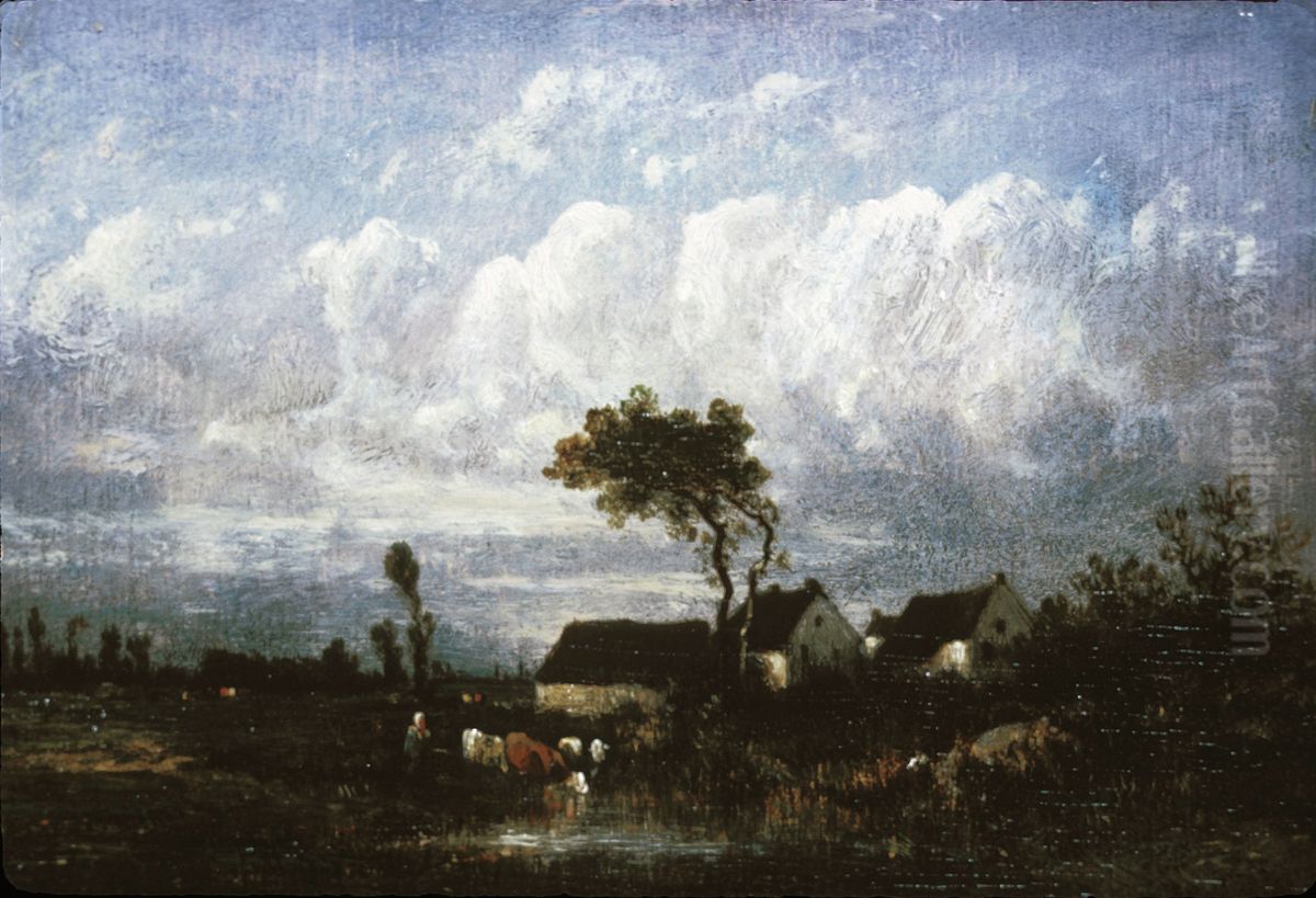 Landscape Oil Painting by Jules Dupre