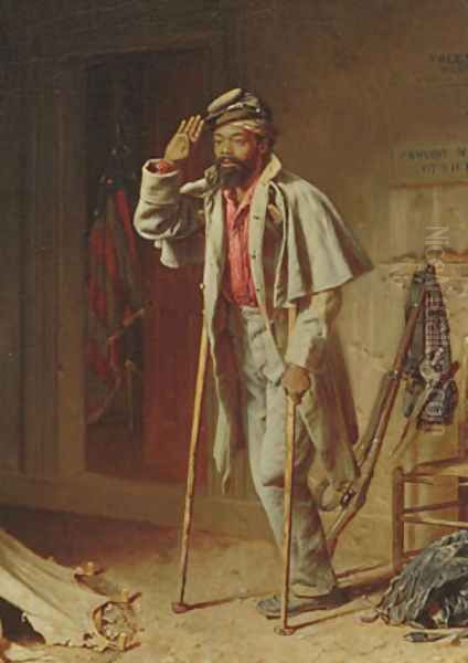 A Bit of War History: The Veteran Oil Painting by Thomas Waterman Wood