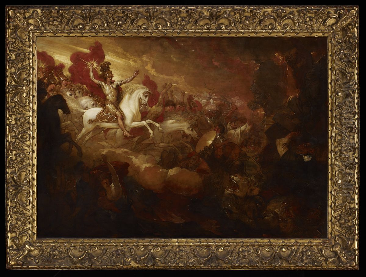 Destruction of the Beast and the False Prophet Oil Painting by Benjamin West