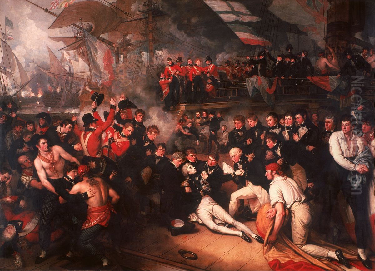 The Death Of Nelson Oil Painting by Benjamin West