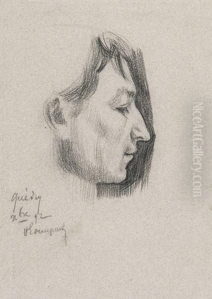 Portrait D'un Jeune Homme Oil Painting by Henri-Jacques Evenepoel