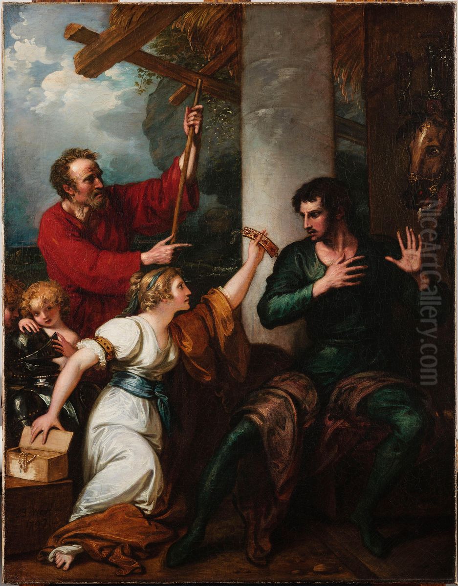 The Damsel and Orlando Oil Painting by Benjamin West