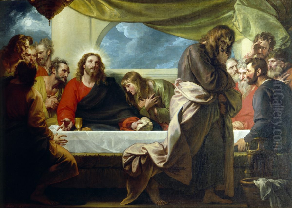 The Last Supper Oil Painting by Benjamin West