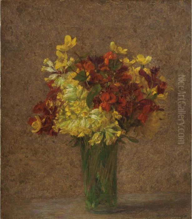 Floral Bouquet Oil Painting by Victoria Dubourg