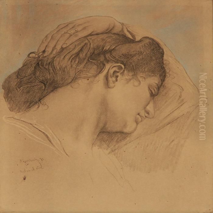 Melancholie Oil Painting by Anselm Friedrich Feuerbach