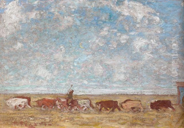 Monotonia De La Marcha Oil Painting by Pedro Figari