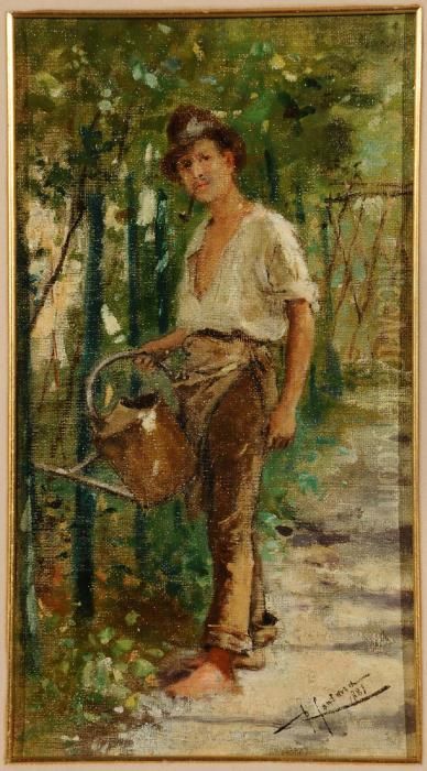 Contadino Oil Painting by Roberto Fontano