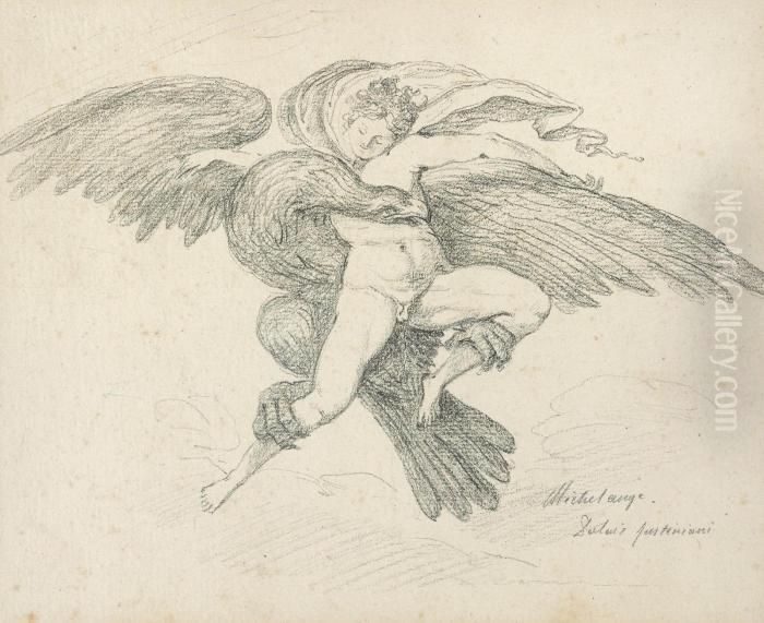 The Rape Of Ganymede, Oil Painting by Jean-Honore Fragonard