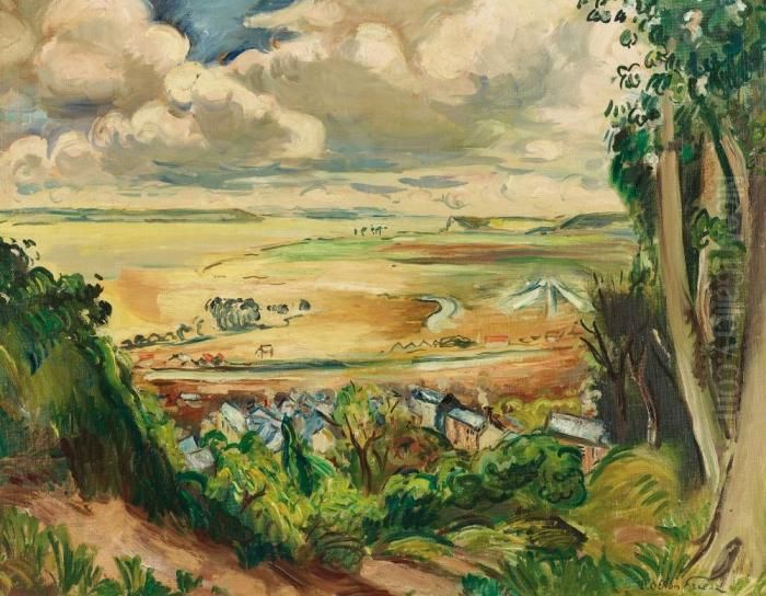 Paysage 
Huile Sur Toile Oil Painting by Emile-Othon Friesz