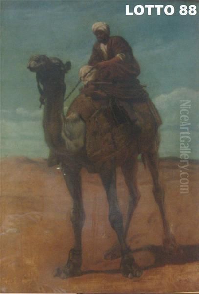 Arabo Con Cammello Oil Painting by Eugene Fromentin